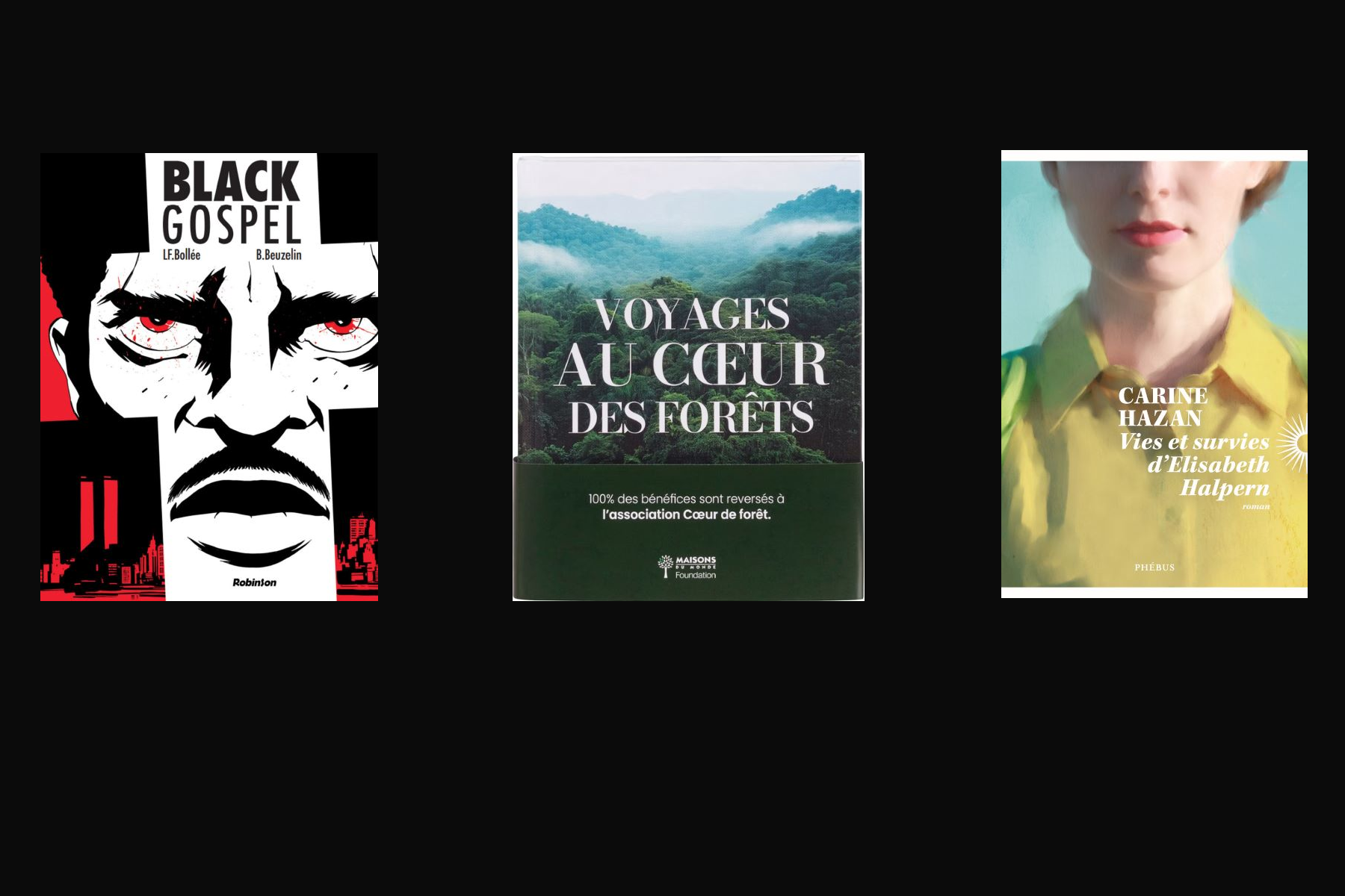 1 BD・1 ouvrage solidaire・1 Roman