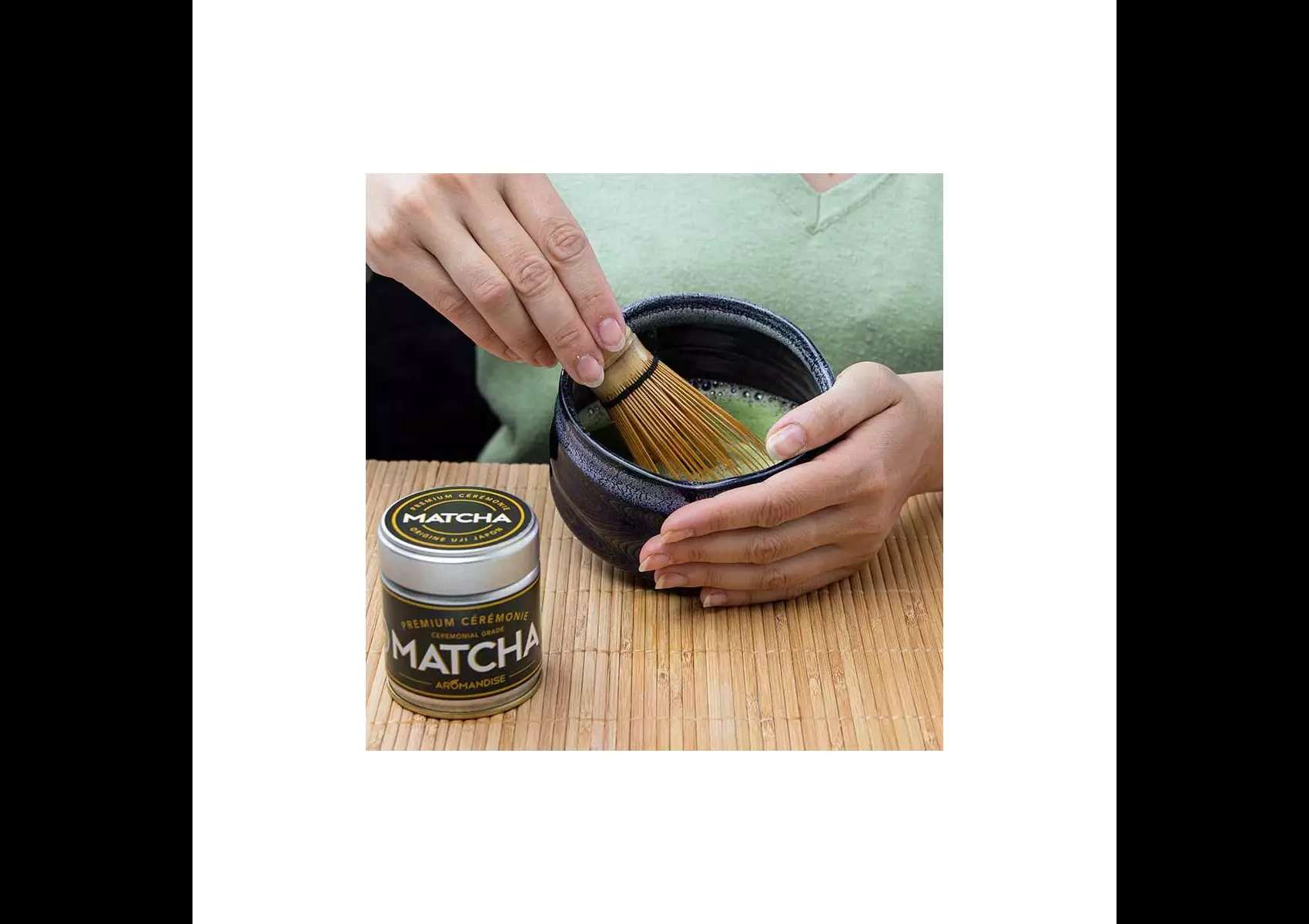 Coffret Matcha de Cérémonie bol bleu・