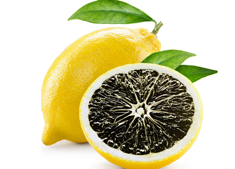 Poudre de citron noir séché bio