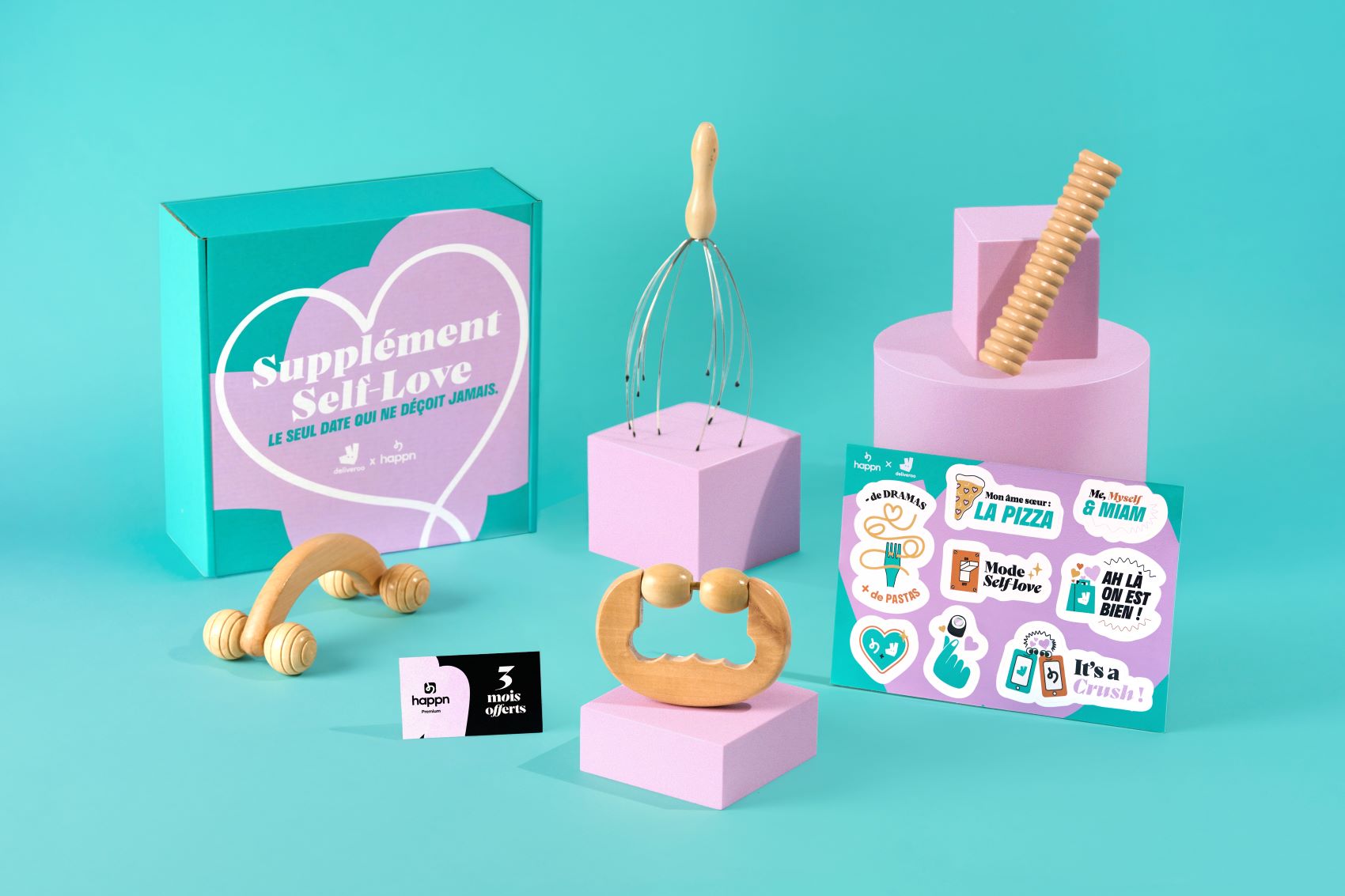 Self-love・happn x Deliveroo